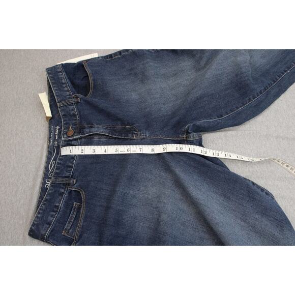 Coldwater Creek Jeans Womens 12 Blue Natural Fit Mini Bootcut Cotton Denim NWT - Picture 7 of 7